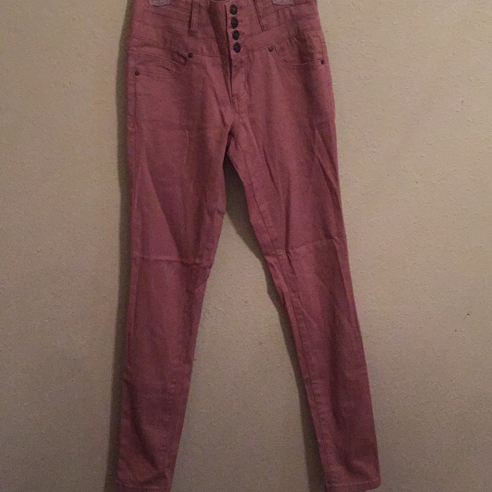Silver Crush High Waist Peach Jeans